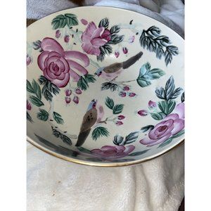 Andrea by Sadek "Couture Rose" Adapted from Roscher Collection Bowl Gold Trim